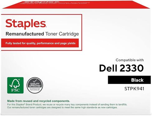 STAPLES Remanufactured Toner Cartridge Replacement for Dell 2330 (Black) in Saudi Arabia