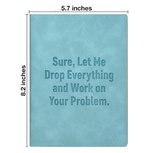Funny Notebook for Work Sarcastic Office Journal Gift for Coworker Team Member Employee in Saudi Arabia