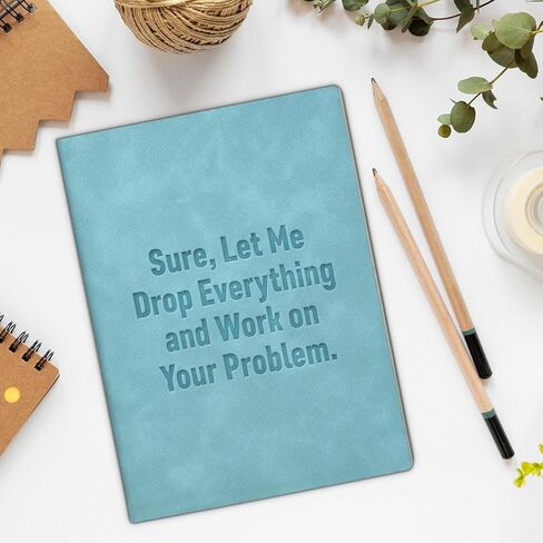 Funny Notebook for Work Sarcastic Office Journal Gift for Coworker Team Member Employee in Saudi Arabia