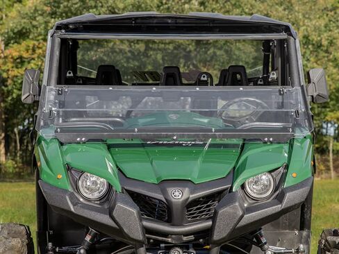 الزجاج الأمامي SuperATV 3 في 1 متوافق مع Yamaha Viking / EPS / EPS Ranch Edition / EPS SE / VI (انظر الإعداد) | زجاج أمامي كامل أو مقلوب أو نصف | 1/4 بوصة من البولي كربونات المطلي الصلب | صنع في الولايات المتحدة الأمريكية in Saudi Arabia