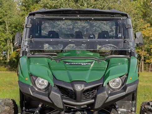 الزجاج الأمامي SuperATV 3 في 1 متوافق مع Yamaha Viking / EPS / EPS Ranch Edition / EPS SE / VI (انظر الإعداد) | زجاج أمامي كامل أو مقلوب أو نصف | 1/4 بوصة من البولي كربونات المطلي الصلب | صنع في الولايات المتحدة الأمريكية in Saudi Arabia