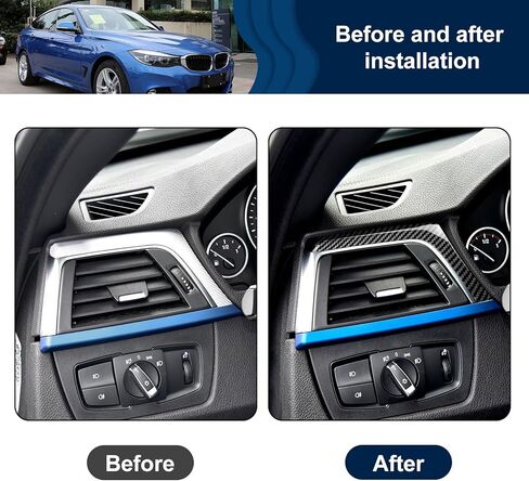 غطاء لوحة القيادة BMW F30، ABS من ألياف الكربون نمط وحدة التحكم المركزية للسيارة 2013-2018 BMW 3 Series F30 F31 F32 F33 F34 F36 328i 320i 335i 330i 435i 420i 430i 440i 425i in Kuwait