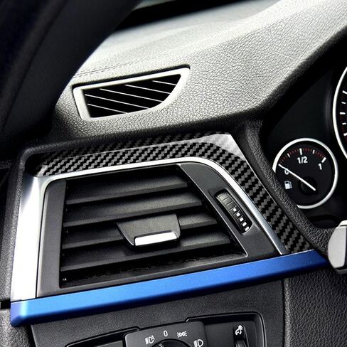 غطاء لوحة القيادة BMW F30، ABS من ألياف الكربون نمط وحدة التحكم المركزية للسيارة 2013-2018 BMW 3 Series F30 F31 F32 F33 F34 F36 328i 320i 335i 330i 435i 420i 430i 440i 425i in Kuwait
