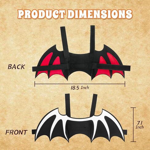 Halloween Cat Bat Wings Costume Pet Cosplay Vampire Dress Up Apparel Small Dog Christmas Clothes Bat Skeleton Bone Wing with Kitten Puppy Skull Back Tie Decoration & Traction Rope Fixing Holes in Kuwait
