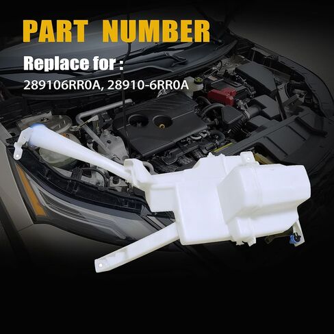 GXARTS Washer Reservoir Windshield Tank w/Pump 289106RR0A Compatible with Nissan Rogue 2.5L 2021 2022 2023 in Saudi Arabia