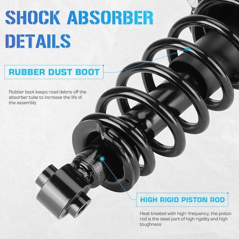 Rear Struts Shocks Suspensions Assembly w/Coil Spring for 2005-2010 Scion tC All Trim, 2006 2007 2008 2009 Strut Shock Absorber Assemblies Replace for 172400L 172400R (Set of 2) in Saudi Arabia