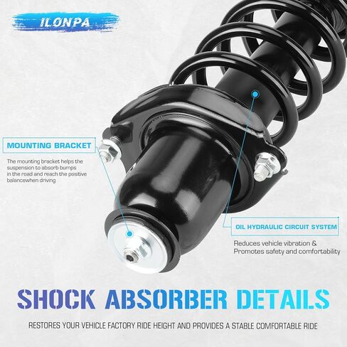 Rear Struts Shocks Suspensions Assembly w/Coil Spring for 2005-2010 Scion tC All Trim, 2006 2007 2008 2009 Strut Shock Absorber Assemblies Replace for 172400L 172400R (Set of 2) in Saudi Arabia