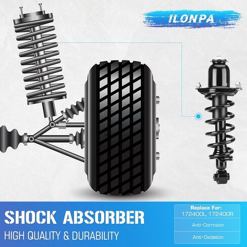 Rear Struts Shocks Suspensions Assembly w/Coil Spring for 2005-2010 Scion tC All Trim, 2006 2007 2008 2009 Strut Shock Absorber Assemblies Replace for 172400L 172400R (Set of 2) in Saudi Arabia