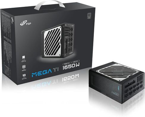 FSP Hydro Ti PRO 1000W 80 Plus Titanium Full Modular ATX 3.0 PCIe Gen 5 12VHPWR Cable Low Noise Smarter, Quieter, and Longer Lasting Eco-Friendly Fan W/10 Years Warranty (HTI-1000M-GEN5) in Kuwait