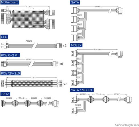 FSP Hydro Ti PRO 1000W 80 Plus Titanium Full Modular ATX 3.0 PCIe Gen 5 12VHPWR Cable Low Noise Smarter, Quieter, and Longer Lasting Eco-Friendly Fan W/10 Years Warranty (HTI-1000M-GEN5) in Kuwait