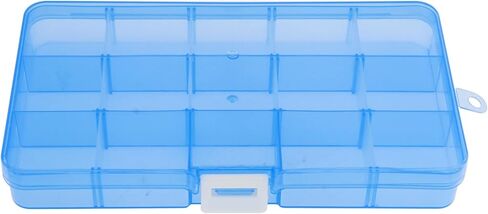 Mini 1pcs Plastic Organizer Storage Box with Adjustable Dividers, Jewelry Storage Container Box for Office Supplies Beads Crafts, Pink, (6.89 x 3.94 x 0.91 inches) in Saudi Arabia