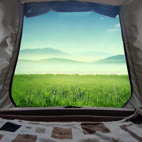 مظلة الباب الخلفي للتخييم SUV متوافقة مع Mazda Tribute 2001–2006 للتخييم التلقائي وتهوية سلسة، امتداد C-ثلاثة جوانب - بيج in Kuwait