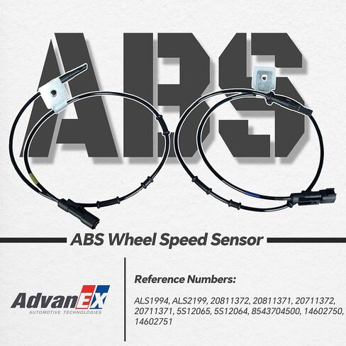 20811372 20811371 Front Left+Right ABS Wheel Speed Sensor Compatible with 2010 2011 2012 2013 2014 2015 2016 2017 Chevrolet Equinox GMC Terrain Replace ALS1994 ALS2199 in Saudi Arabia