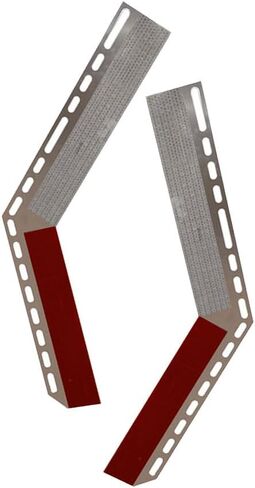 Mytee Products 2 Pack 24"x 3" Aluminum Mud Flap Reflector Reflective Tape Fit for Semi Truck and Semi Trailer Mud Flap Hanger - Rear Left & Right Conspicuity Strip Replaces RT25 in Saudi Arabia