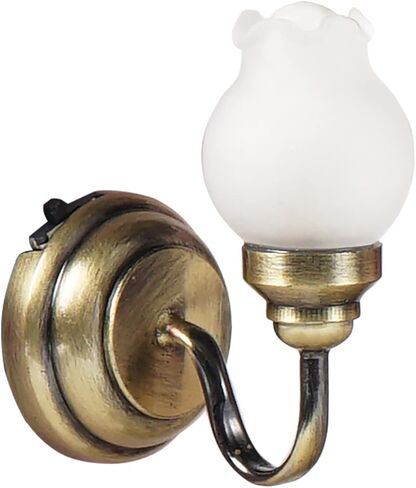 Waldosia 1:12 Scale Dollhouse Miniature LED Tulip Wall Sconce in Kuwait