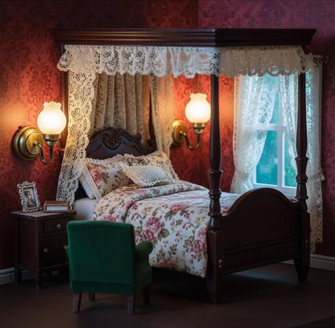 Waldosia 1:12 Scale Dollhouse Miniature LED Tulip Wall Sconce in Kuwait