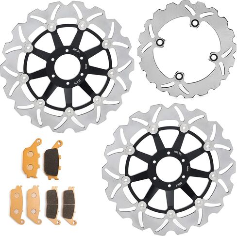 Front Rear Brake Disc Rotors Pads Kit for Honda CBR600RR 2007-2017 in Saudi Arabia