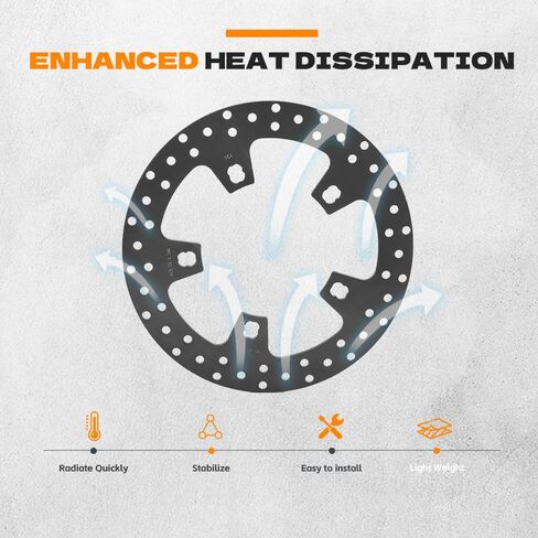 TOFR 11.8" Front Rear Brake Rotor Disc Pads with Bolt for Harley Touring Electra Glide Road King Ultra Classic Road Glide Street Glide 2014-2021 in Saudi Arabia