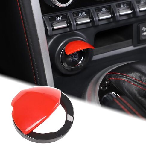 Aunginsy Engine Start Stop Push Button Switch Sticker Cover Compatible with Toyota Tacoma 2016-2023 Aluminum Alloy Key Ignition Starter Switch Knob Decorative Ring Trim Sticker Interior Accessories in Saudi Arabia