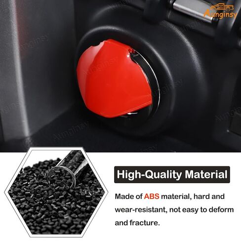 Aunginsy Engine Start Stop Push Button Switch Sticker Cover Compatible with Toyota Tacoma 2016-2023 Aluminum Alloy Key Ignition Starter Switch Knob Decorative Ring Trim Sticker Interior Accessories in Saudi Arabia