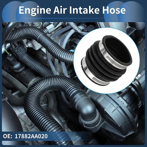 Engine Air Intake Hose for Toyota Sienna 2004-2006 Air Intake Duct No.17881AA020 Rubber 1 Pc in Saudi Arabia