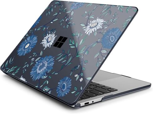 Batianda Case for 13-inch Microsoft Surface Laptop Copilot+ PC 2025 (Latest Model 2095), Artistic Patterns Ultra-Slim Lightweight Scratch-Resistant Hard Shell with Professional Protection, Wave in Saudi Arabia