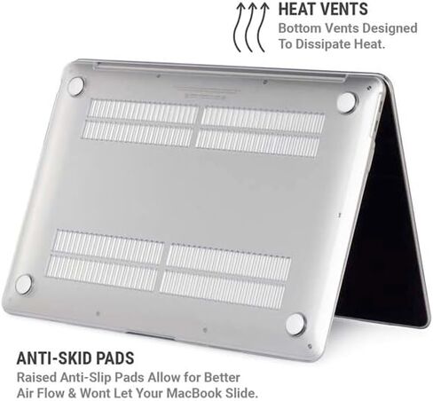 حافظة Skinit + غلاف متوافق مع جهاز MacBook Air 13in M1 (2021) بتصميم أصلي على شكل سلحفاة in Kuwait