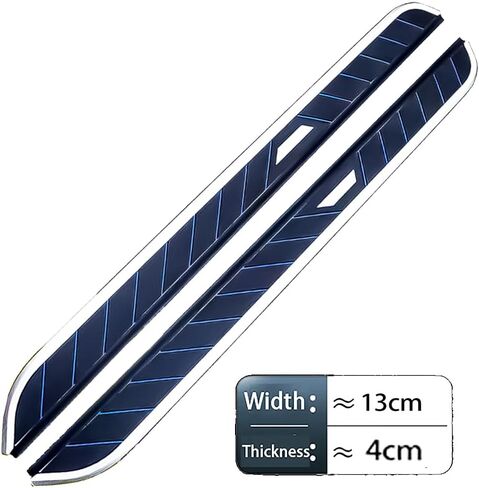 2PCS Running Boards for Vauxhall Opel Grandland 2025 Side Steps Complete Kit Car Nerf Bar Accessories New Upgrade Black Panel with Anti-Slip Particles(WLL) in Saudi Arabia