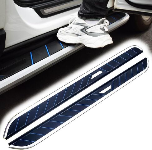2PCS Running Boards for Peugeot 3008 2016-2022 Side Steps Complete Kit Car Nerf Bar Accessories New Upgrade Black Panel with Anti-Slip Particles(WLL) in Saudi Arabia