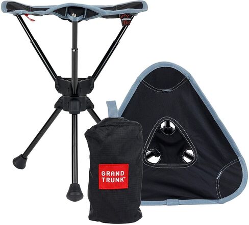 GRAND TRUNK Compass 360 UC Stool, Full Swivel, Ultra Compact, Easy Setup & Packable for Outdoors, Work & Play (Storm) in Saudi Arabia