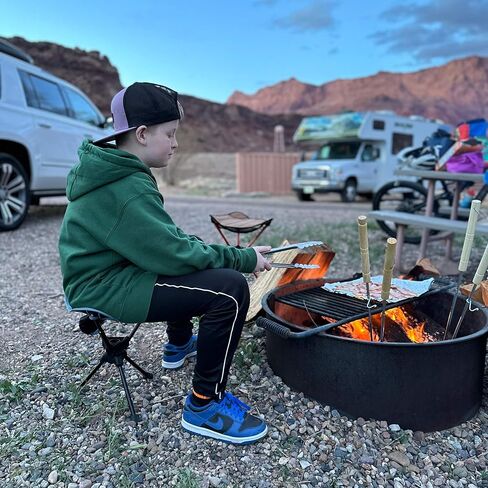 GRAND TRUNK Compass 360 UC Stool, Full Swivel, Ultra Compact, Easy Setup & Packable for Outdoors, Work & Play (Storm) in Saudi Arabia