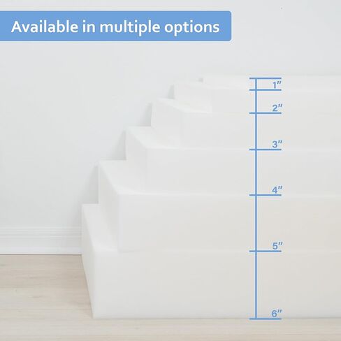 وسادة تنجيد GoTo Foam 1 بوصة ارتفاع × 48 بوصة عرض × 72 بوصة طول 44ILD (ثابتة) مصنوعة في الولايات المتحدة الأمريكية in Kuwait
