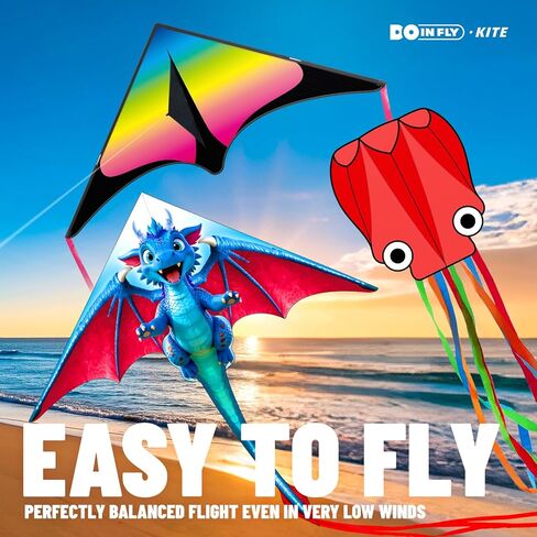 Kite for Ages 8-12, Easy to Fly and Assemble Rocket Kites for Beginner, Single Line String Professional Kites for Beach and Outdoor Activity in Saudi Arabia