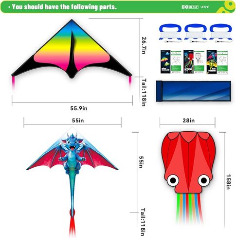 Kite for Ages 8-12, Easy to Fly and Assemble Rocket Kites for Beginner, Single Line String Professional Kites for Beach and Outdoor Activity in Saudi Arabia