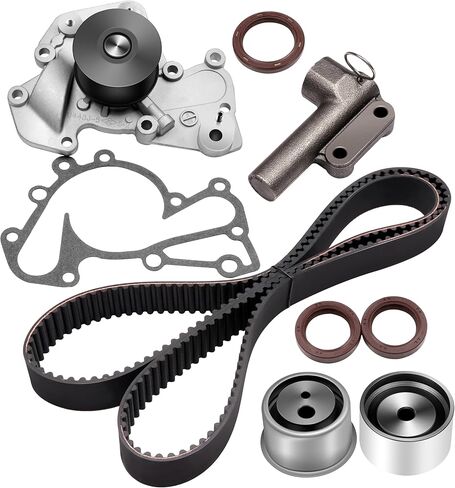 مجموعة حزام التوقيت ASAPE ومضخة مياه مع حشية متوافقة مع TS26315 ITM315 لعام 2001-2005 لشركة Hyundai Santa F، 1999-2005 لشركة Hyundai Sonata 2003-2008 لشركة Hyundai Tiburon 2005-2009 لشركة Hyundai Tucson in Saudi Arabia