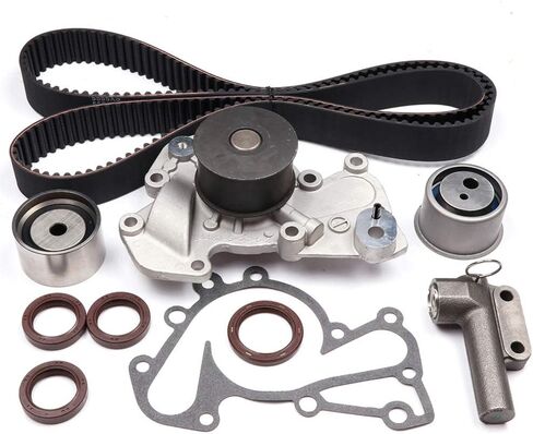 مجموعة حزام التوقيت ASAPE ومضخة مياه مع حشية متوافقة مع TS26315 ITM315 لعام 2001-2005 لشركة Hyundai Santa F، 1999-2005 لشركة Hyundai Sonata 2003-2008 لشركة Hyundai Tiburon 2005-2009 لشركة Hyundai Tucson in Saudi Arabia