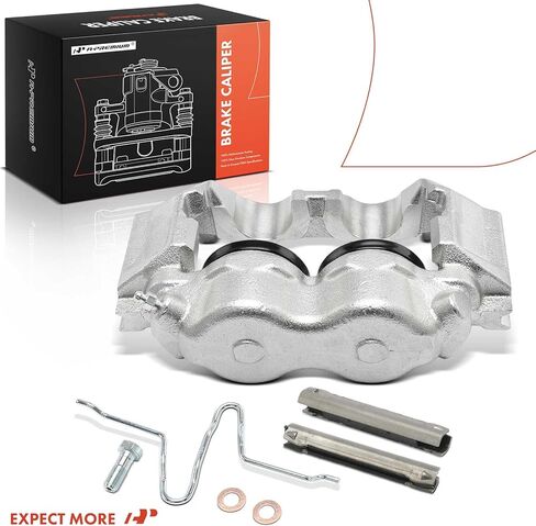 مجموعة فرجار قرص الفرامل الممتازة بدون دعامة متوافقة مع Ford F-250 F250 F-350 F350 1986-1994، E-250 E-350 Econoline Club Wagon 1986-1991 - جانب الركاب الأمامي الأيمن in Saudi Arabia