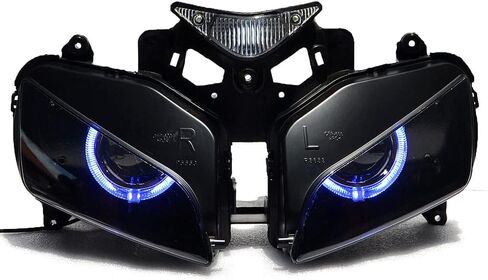 LED الأزرق هالو عين الملاك مجموعة مصابيح أمامية لهوندا CBR1000RR 1000RR 2004 2005 2006 2007 in Saudi Arabia
