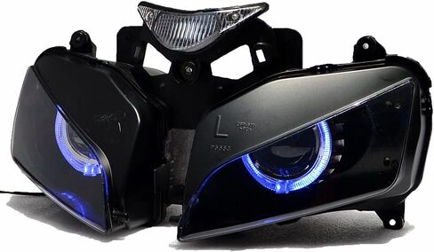 LED الأزرق هالو عين الملاك مجموعة مصابيح أمامية لهوندا CBR1000RR 1000RR 2004 2005 2006 2007 in Saudi Arabia