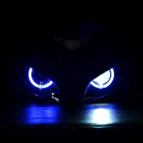 LED الأزرق هالو عين الملاك مجموعة مصابيح أمامية لهوندا CBR1000RR 1000RR 2004 2005 2006 2007 in Saudi Arabia