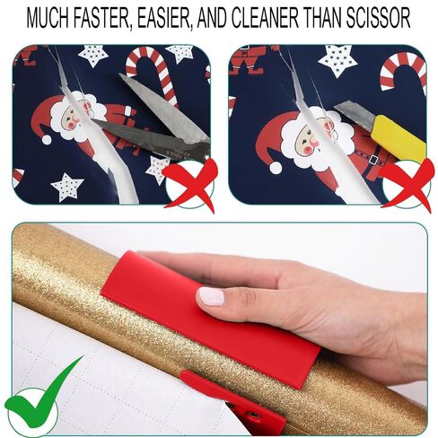 WrappingPaperCutter Cylinder Paper Cutter Paper Cutter for Packaging，Red in Saudi Arabia