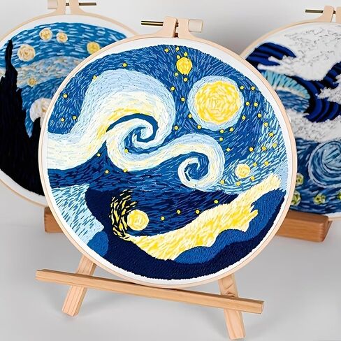1Pc DIY Embroidery Kit - Create a Stunning Handmade Masterpiece, Fun Craft Project(CX0847) in Saudi Arabia