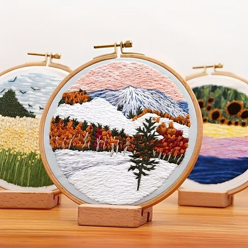 1Pc DIY Embroidery Kit - Create a Stunning Handmade Masterpiece, Fun Craft Project(CX0847) in Saudi Arabia