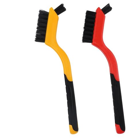 2PCS Small Non-Scratch Nylon Bristles, Wire Brush Set for Cleaning, Car Detailing Brush Set for Cleaning in Holes, Nylons Brushes for Tight Spaces, Nylon Clean Brushes in Saudi Arabia