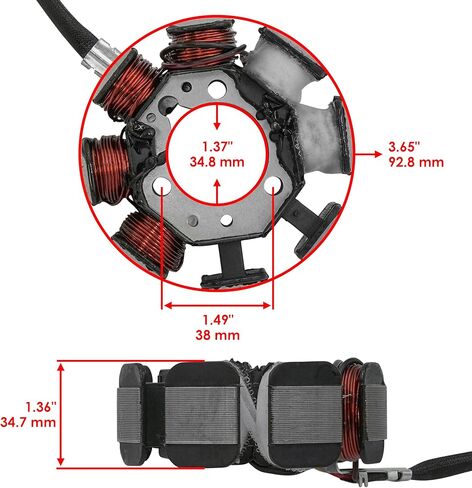Caltric Stator Compatible With Honda Xr200R 1990-2002 in Saudi Arabia