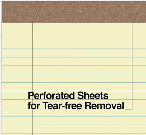 STAPLES TRU RED Notepads 8.5" x 11.75" Wide Ruled White 50 Sheets/Pad, 12 Pads/PK (TR58185) in Saudi Arabia