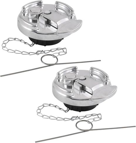 2Pcs 11-04859-100 4" Locking Diesel Fuel Cap w/2 Key Compatible with 1972-2017 Peterbilt 330 379 389 579 587 Trucks Replace 11-04859-200 572.1015 600212 Lever-Style Aluminum Fuel Tank Cap Lock Gas Cap in Saudi Arabia