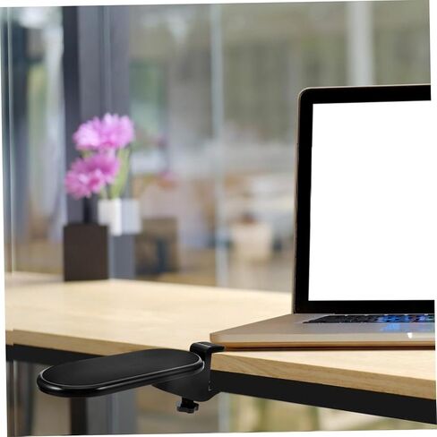 Gadpiparty Computer Arm Rest Rotating Function Ergonomic Support for Desk Chairs and Gaming Accessories Foldable and Adjustable Armrest for Office Workers and Gamers Black in Saudi Arabia
