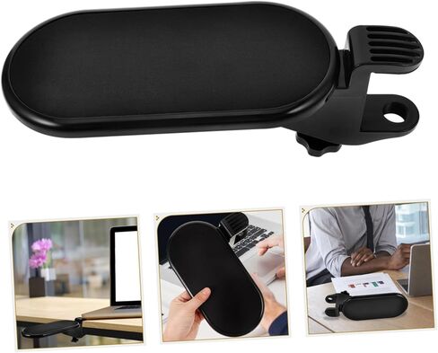 Gadpiparty Computer Arm Rest Rotating Function Ergonomic Support for Desk Chairs and Gaming Accessories Foldable and Adjustable Armrest for Office Workers and Gamers Black in Saudi Arabia