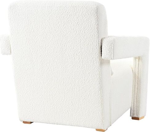 Sleek Right Angle Armrests, Ergonomic Lumbar Support, Square Wooden Block Legs, Inclined Seat for Comfort, Artistic Statement Pcs for Living Room,Bedroom and Study in Saudi Arabia